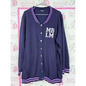 mblm jacket Purple Jacket with Lilac Trim and MB LM Patch
